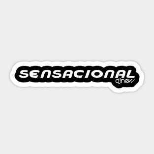 Sensacional - White Logo Sticker